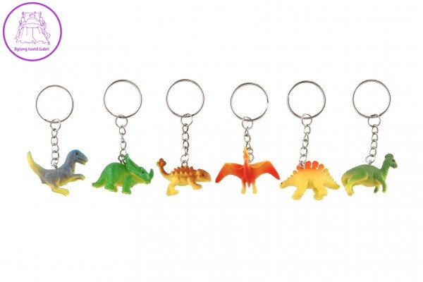 Přívěsek na klíče/Klíčenka dinosaurus plast 7cm mix druhů Přívěsek na klíče/Klíčenka dinosaurus plast 7cm mix druhů