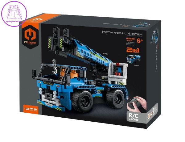 Stavebnice iM.MASTER nákladní auto RC 2v1plast 2,4GHz 401 dílků na baterie v krabici 35x27x7cm Stavebnice iM.MASTER nákladní auto RC 2v1plast 2,4GHz 401 dílků na baterie v krabici 35x27x7cm