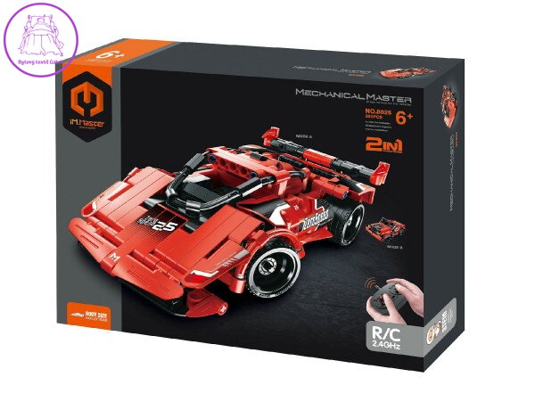Stavebnice iM.MASTER auto RC 2v1plast 2,4GHz 351dílků na baterie v krabici 35x27x7cm Stavebnice iM.MASTER auto RC 2v1plast 2,4GHz 351dílků na baterie v krabici 35x27x7cm