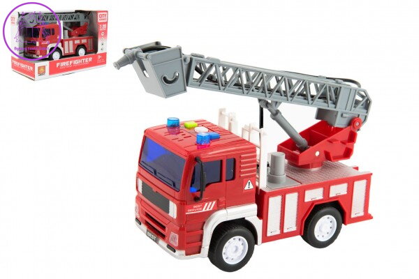 Auto hasiči stříkací vodu 20cm plast na setrvačník na bat. se zvukem se světlem v krabici 24x16x12cm Auto hasiči stříkací vodu 20cm plast na setrvačník na bat. se zvukem se světlem v krabici 24x16x12cm