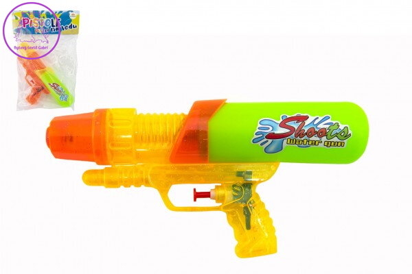 Vodní pistole plast 24 cm 2 barvy v sáčku Vodní pistole plast 24 cm 2 barvy v sáčku