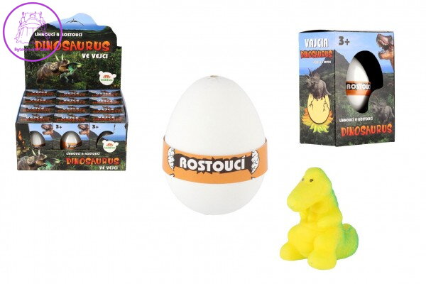 Vejce líhnoucí a rostoucí dinosaurus 6cm v krabičce 7,5x10,5x5 v 12 ks v boxu Vejce líhnoucí a rostoucí dinosaurus 6cm v krabičce 7,5x10,5x5 v 12 ks v boxu