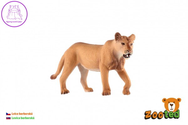 Lev berberský lvice zooted plast 12cm v sáčku Lev berberský lvice zooted plast 12cm v sáčku