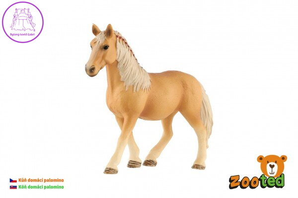 Kůň domácí palomino zooted plast 13cm v sáčku Kůň domácí palomino zooted plast 13cm v sáčku