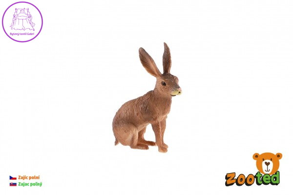 Zajíc polní zooted plast 6cm v sáčku Zajíc polní zooted plast 6cm v sáčku