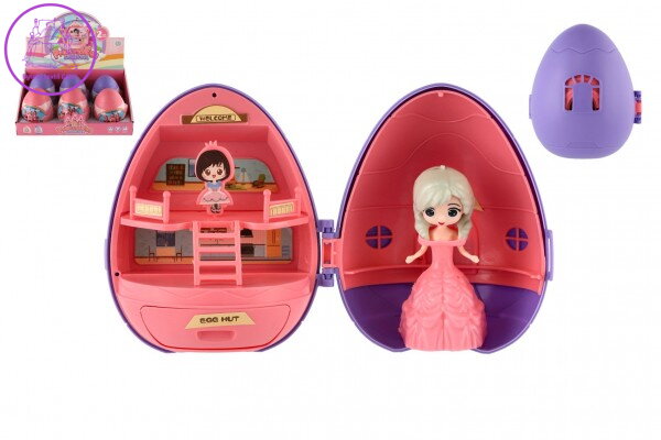 Princezna ve vajíčku plast 11cm s doplňky 2 barvy 6ks v boxu Princezna ve vajíčku plast 11cm s doplňky 2 barvy 6ks v boxu