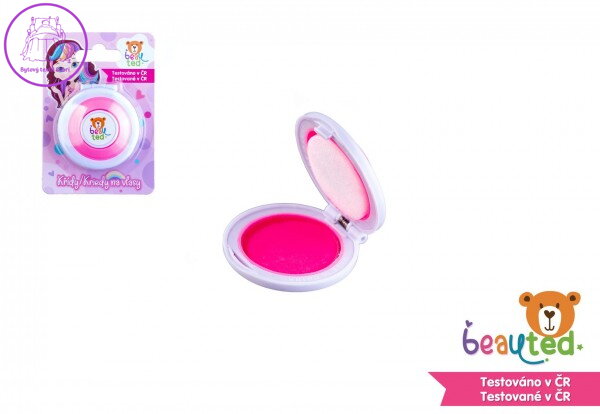 Křída na vlasy beauted růžová plast 5cm na kartě Křída na vlasy beauted růžová plast 5cm na kartě