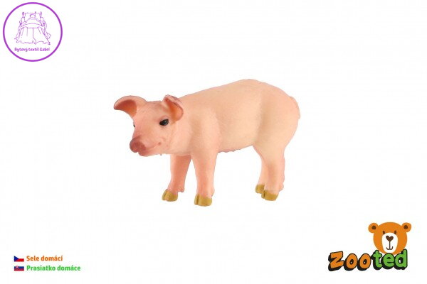 Prase domácí sele zooted plast 5cm v sáčku Prase domácí sele zooted plast 5cm v sáčku