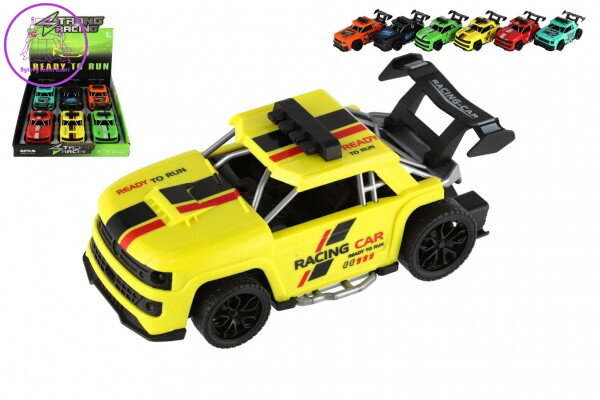 Auto závodní plast 16cm na setrvačník mix barev 6ks v boxu Auto závodní plast 16cm na setrvačník mix barev 6ks v boxu