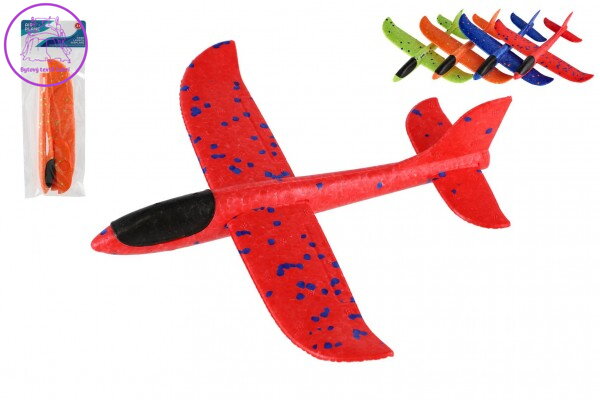 Letadlo házecí polystyrén 22cm 4 barvy v sáčku Letadlo házecí polystyrén 22cm 4 barvy v sáčku
