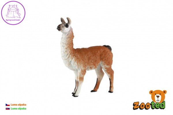 Lama alpaka zooted plast 12cm v sáčku Lama alpaka zooted plast 12cm v sáčku