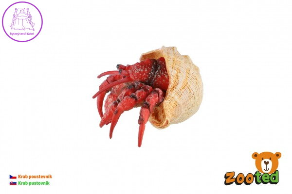 Krab poustevník zooted plast 7cm v sáčku Krab poustevník zooted plast 7cm v sáčku