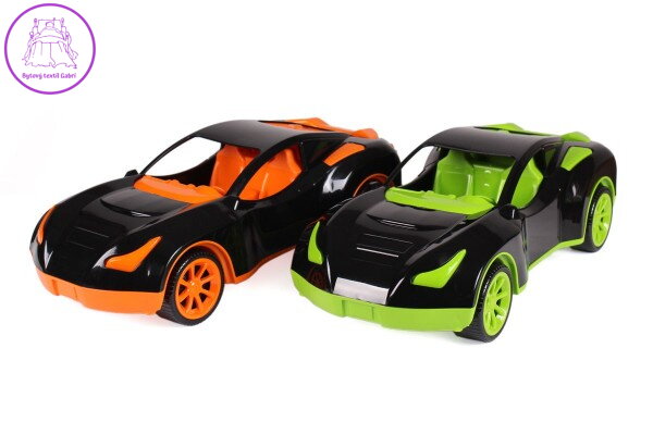 Auto sportovní plast 38x17cm na volný chod 2 barvy v síťce