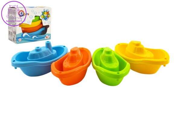 Lodě/lodičky do vody 4ks plast 11cm v krabičce 12x9,5x6cm 12m+ Lodě/lodičky do vody 4ks plast 11cm v krabičce 12x9,5x6cm 12m+