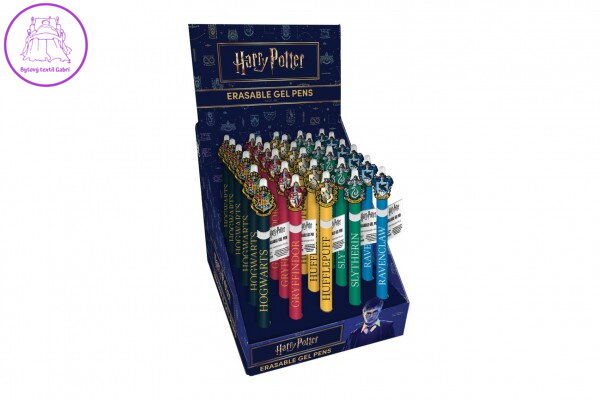 Tužka/pero gumovací Harry Potter 15cm plast 6 druhů 30ks v boxu