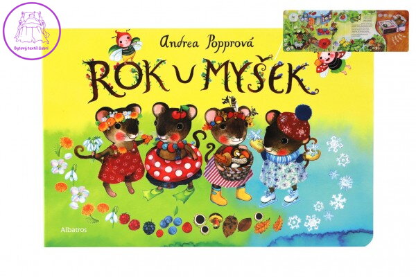 Knížka Rok u myšek CZ text 24x16cm Knížka Rok u myšek CZ text 24x16cm