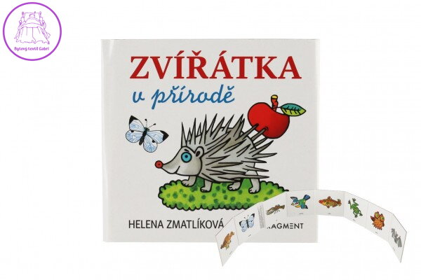 Knížka leporelo CZ text Zvířátka v přírodě 11x10cm 12m+