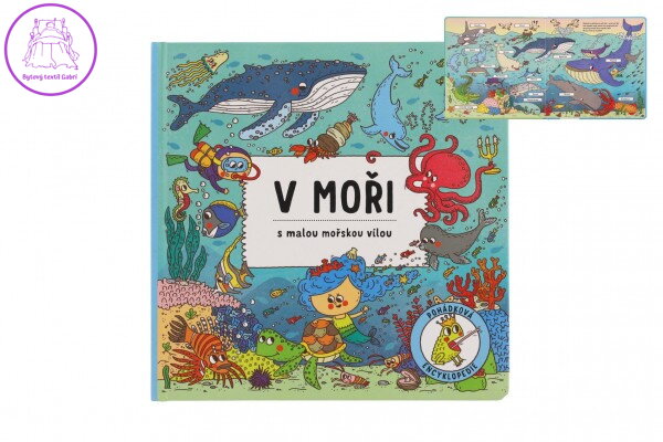 Knížka V moři s malou mořskou vílou CZ text 23x23cm