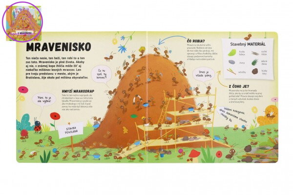 Kniha Čo sa deje v mravenisku SK verzia 23x23cm Kniha Čo sa deje v mravenisku SK verzia 23x23cm