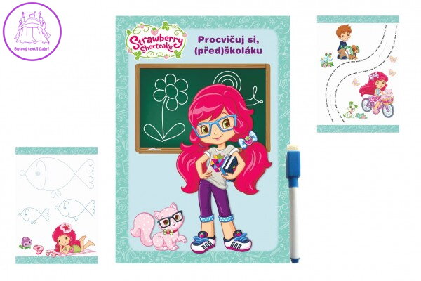 Sešit aktivit Procvičuj si, (před)školáku Jahůdka + stíratelný popisovač v sáčku 16,5x24x2cm Sešit aktivit Procvičuj si, (před)školáku Jahůdka + stíratelný popisovač v sáčku 16,5x24x2cm