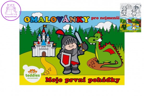 Omalovánky Moje první pohádky 8 listů 21x14,5cm Omalovánky Moje první pohádky 8 listů 21x14,5cm