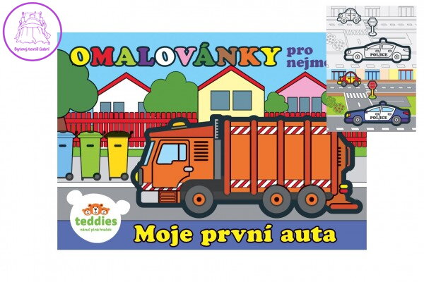 Omalovánky Moje první auta 8 listů 21x14,5 cm MPA Omalovánky Moje první auta 8 listů 21x14,5 cm MPA