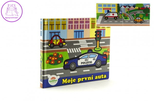 Knížka Leporelo Moje první auta 13,5x11x1,5cm od 24 měs Knížka Leporelo Moje první auta 13,5x11x1,5cm od 24 měs
