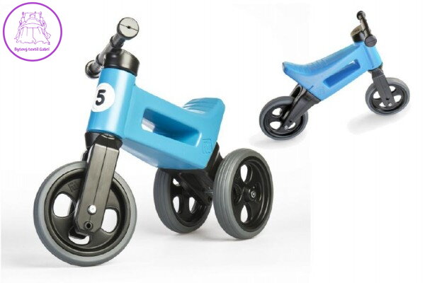 Odrážedlo FUNNY WHEELS Rider Sport modré 2v1, výška sedla 28/30cm nosnost 25kg 18m+ v sáčku