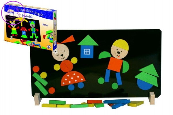 Magnetické puzzle Medvědi v krabici 33x23x3,5cm Magnetické puzzle Medvědi v krabici 33x23x3,5cm