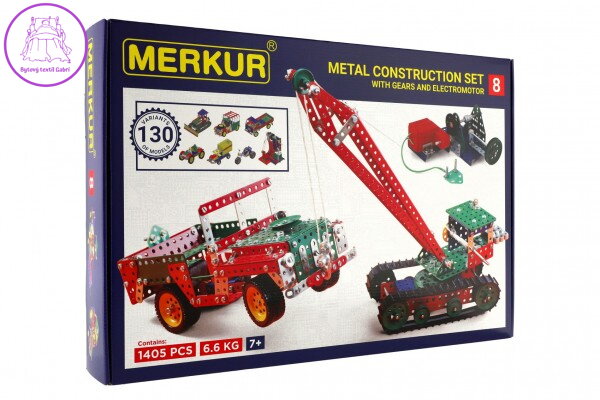 Stavebnice MERKUR 8 130 modelů 1405ks 5 vrstev v krabici 54x36,5x8,5cm Stavebnice MERKUR 8 130 modelů 1405ks 5 vrstev v krabici 54x36,5x8,5cm
