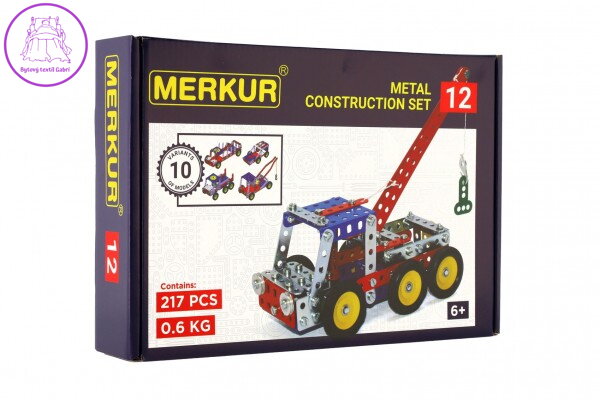Stavebnice MERKUR 012 Odtahové vozidlo 10 modelů 217ks v krabici 26x18x5cm Stavebnice MERKUR 012 Odtahové vozidlo 10 modelů 217ks v krabici 26x18x5cm