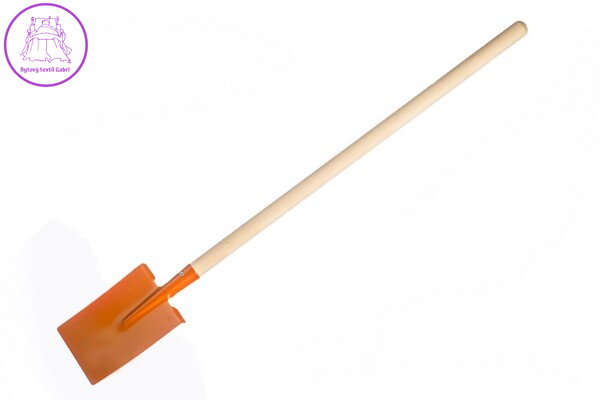 Rýč rovný oranžový s násadou kov/dřevo 80cm nářadí Rýč rovný oranžový s násadou kov/dřevo 80cm nářadí