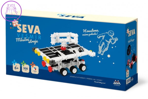 Stavebnice SEVA VESMÍR Měsíční stroje plast 308ks v krabici 31x16x7cm Stavebnice SEVA VESMÍR Měsíční stroje plast 308ks v krabici 31x16x7cm