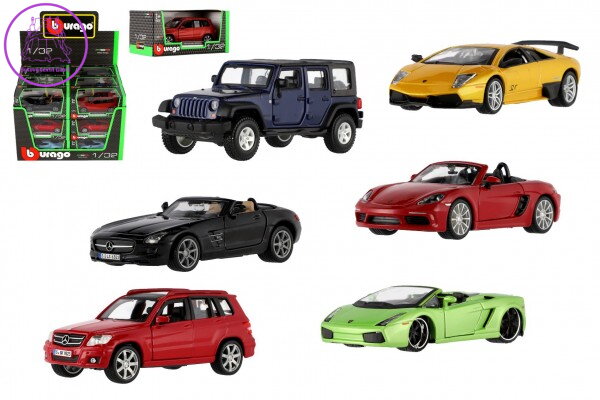 Auto Bburago Street Fire kov/plast 1:32 mix druhů v krabici 17x7,5x8cm 18ks v boxu Auto Bburago Street Fire kov/plast 1:32 mix druhů v krabici 17x7,5x8cm 18ks v boxu