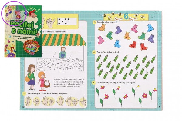 Pracovní sešit Počítej a námi pro školkaře CZ verze 20x29cm Pracovní sešit Počítej a námi pro školkaře CZ verze 20x29cm
