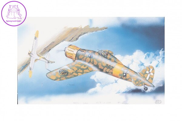 Model Macchi M.C. 200 Saetta 16,1x21,2cm v krabici 31x13,5x3,5cm Model Macchi M.C. 200 Saetta 16,1x21,2cm v krabici 31x13,5x3,5cm