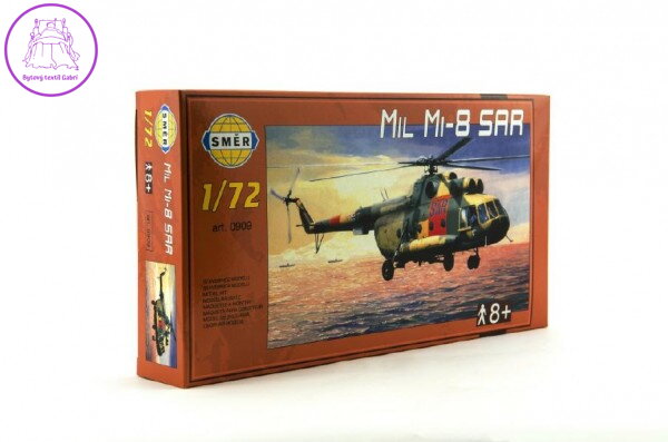 Model Mil Mi-8 SAR 1:72 25,5x29,5 cm v krabici 34x19x6cm Model Mil Mi-8 SAR 1:72 25,5x29,5 cm v krabici 34x19x6cm