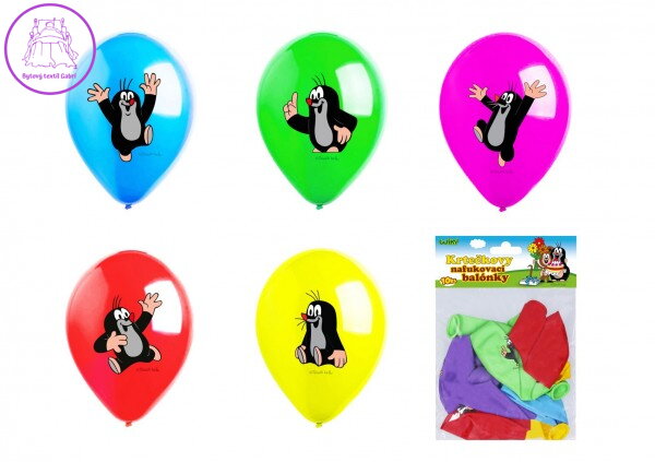 Balonek/Balonky nafukovací Krtek 10ks v sáčku 13,5x18cm karneval Balonek/Balonky nafukovací Krtek 10ks v sáčku 13,5x18cm karneval