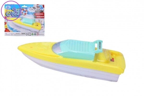 Loď/člun do vody plast 18cm na baterie na kartě Loď/člun do vody plast 18cm na baterie na kartě