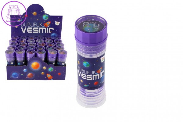 Bublifuk Vesmír 50ml 11cm mix druhů 30ks v boxu Bublifuk Vesmír 50ml 11cm mix druhů 30ks v boxu