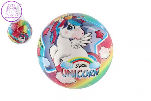 Míč Malý jednorožec/Little unicorn nafouknutý 23cm v síťce Míč Malý jednorožec/Little unicorn nafouknutý 23cm v síťce