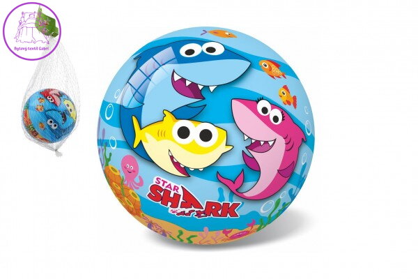 Míč Baby Shark nafouknutý 14 cm v síťce Míč Baby Shark nafouknutý 14 cm v síťce