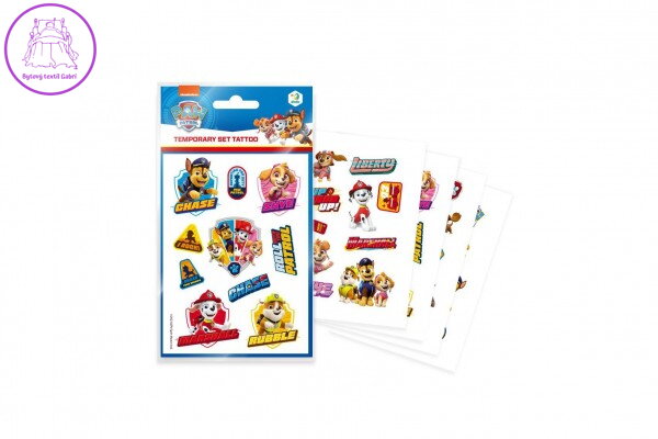 Tetování Tlapková patrola/Paw Patrol 10,5x15cm 4 listy v sáčku Tetování Tlapková patrola/Paw Patrol 10,5x15cm 4 listy v sáčku