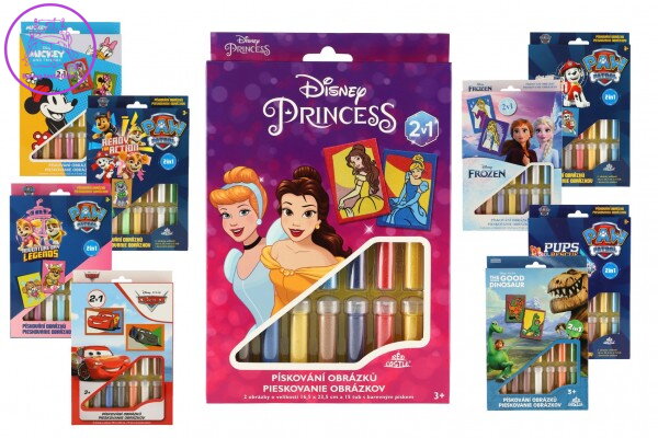 Pískování Disney 2v1 mix druhů v krabici