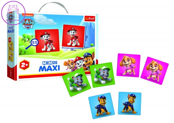 Pexeso Maxi Tlapková patrola/Paw Patrol 24 kusů společenská hra v krabici 37x29x6cm 24m+