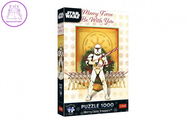 Puzzle Premium Plus: Star Wars - Veselá klonová jednotka 1000 dílků 48x68,3cm v krabici 27x40x6cm