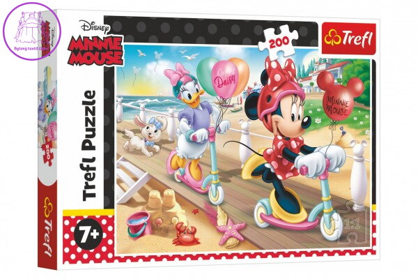 Puzzle Minnie na pláži/Disney Minnie 200 dílků 48x34cm v krabici 33x23x4cm Puzzle Minnie na pláži/Disney Minnie 200 dílků 48x34cm v krabici 33x23x4cm