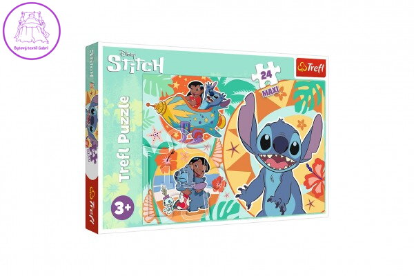 Puzzle Maxi 24 dílků Šťastný den Lilo&Stitche 60x40cm v krabici 40x27x4cm Puzzle Maxi 24 dílků Šťastný den Lilo&Stitche 60x40cm v krabici 40x27x4cm