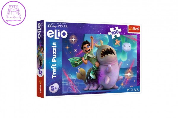 Puzzle Elio a vesmírné dobrodružství 100 dílků 41x27,5cm v krabici 29x19x4cm