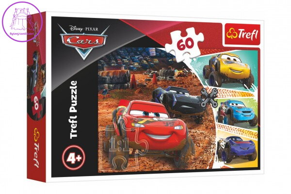 Puzzle Disney Cars 3/McQueen s přáteli 33x22cm 60 dílků v krabici 21x14x4cm Puzzle Disney Cars 3/McQueen s přáteli 33x22cm 60 dílků v krabici 21x14x4cm